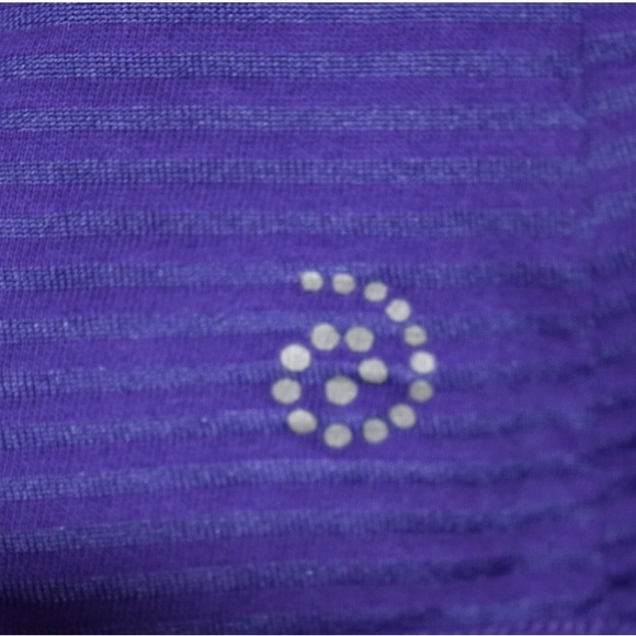 Be Inspired Purple Stripe High/Low LS Blouse 3X - Picture 10 of 11